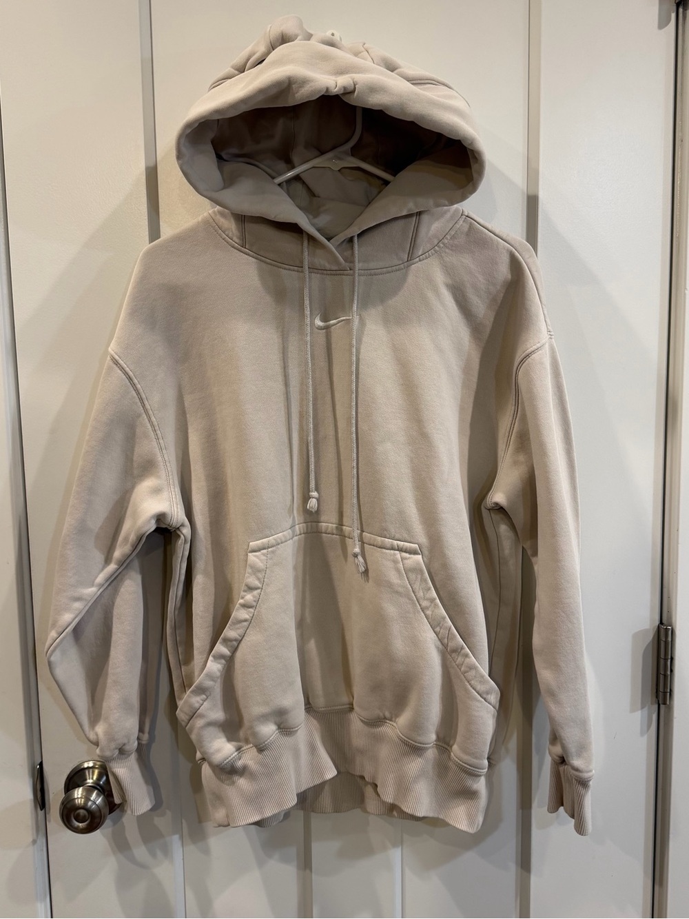 Nike Sportswear Phoenix Fleece Women's Oversized Pullover Hoodie XS Cream